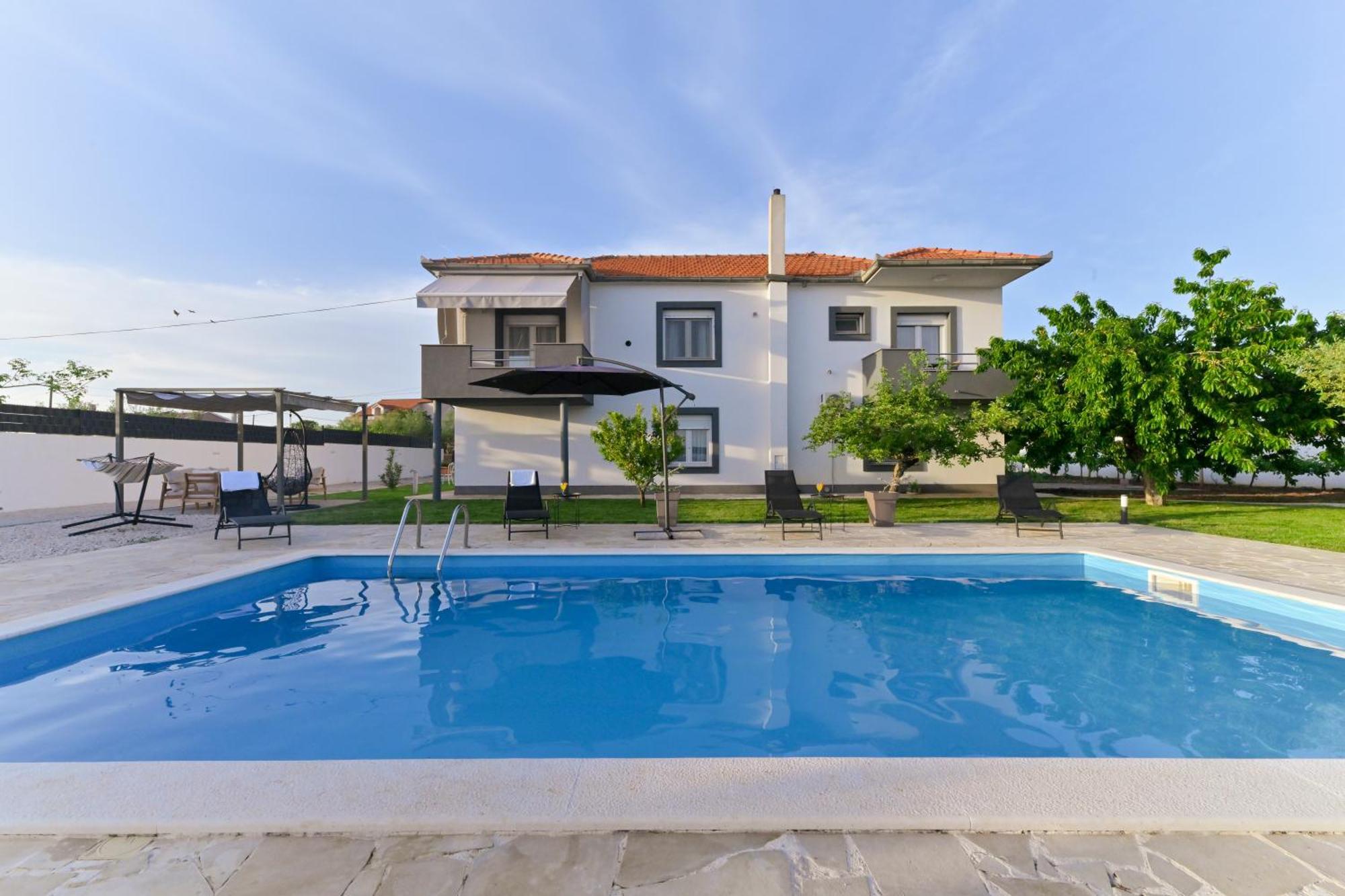 Apartment Amelie - With Pool And Sauna! Galovac (Zadar) Exterior foto